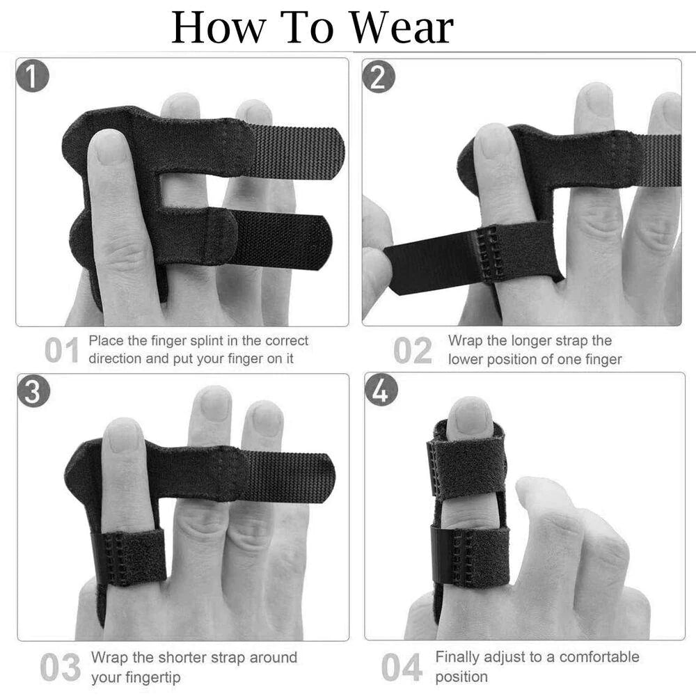 Adjustable Trigger Finger Splint Straightener Corrector Brace Support Protector WEM Support (www.WEM.support)