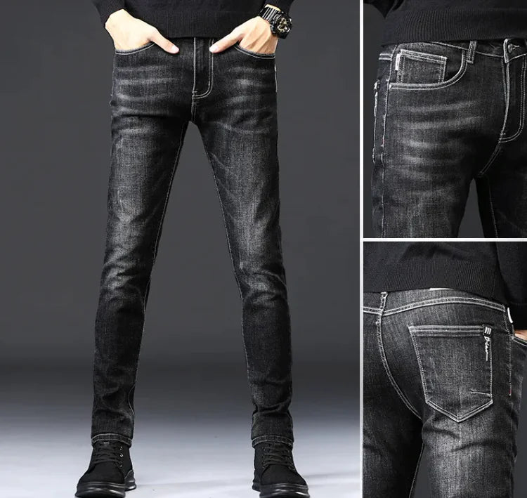 Men's Slim-Fit Casual Jeans WEM Support (www.WEM.support)