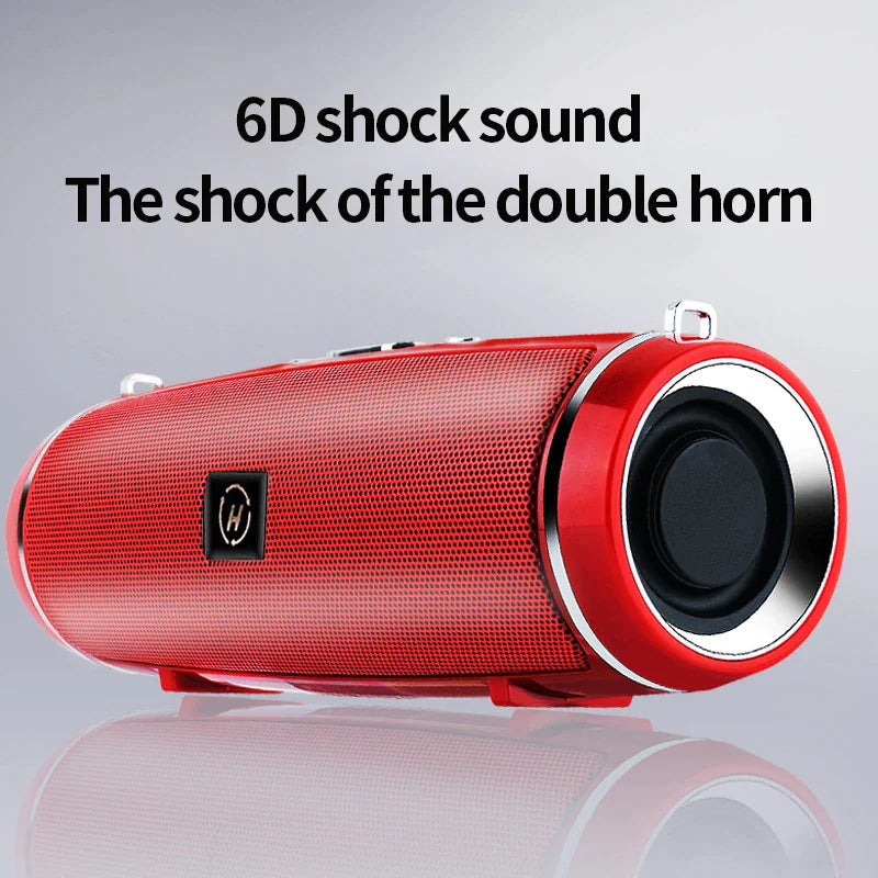 Bluetooth 5.1 Speaker Wireless Waterproof Outdoor Stereo LOUD Bass USB/TF Strap WEM Support (www.WEM.support)