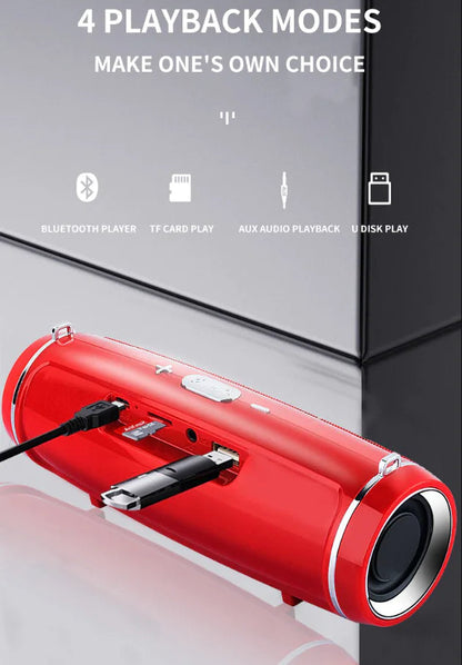 Bluetooth 5.1 Speaker Wireless Waterproof Outdoor Stereo LOUD Bass USB/TF Strap WEM Support (www.WEM.support)