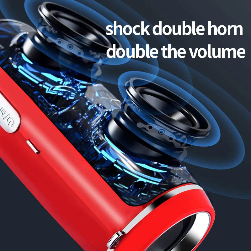 Bluetooth 5.1 Speaker Wireless Waterproof Outdoor Stereo LOUD Bass USB/TF Strap WEM Support (www.WEM.support)