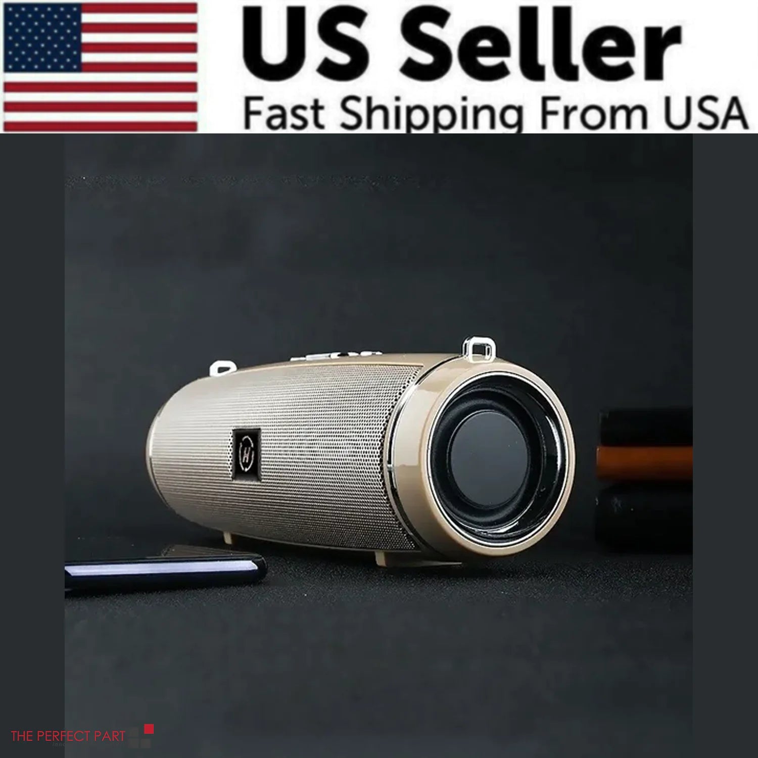 Bluetooth 5.1 Speaker Wireless Waterproof Outdoor Stereo LOUD Bass USB/TF Strap WEM Support (www.WEM.support)