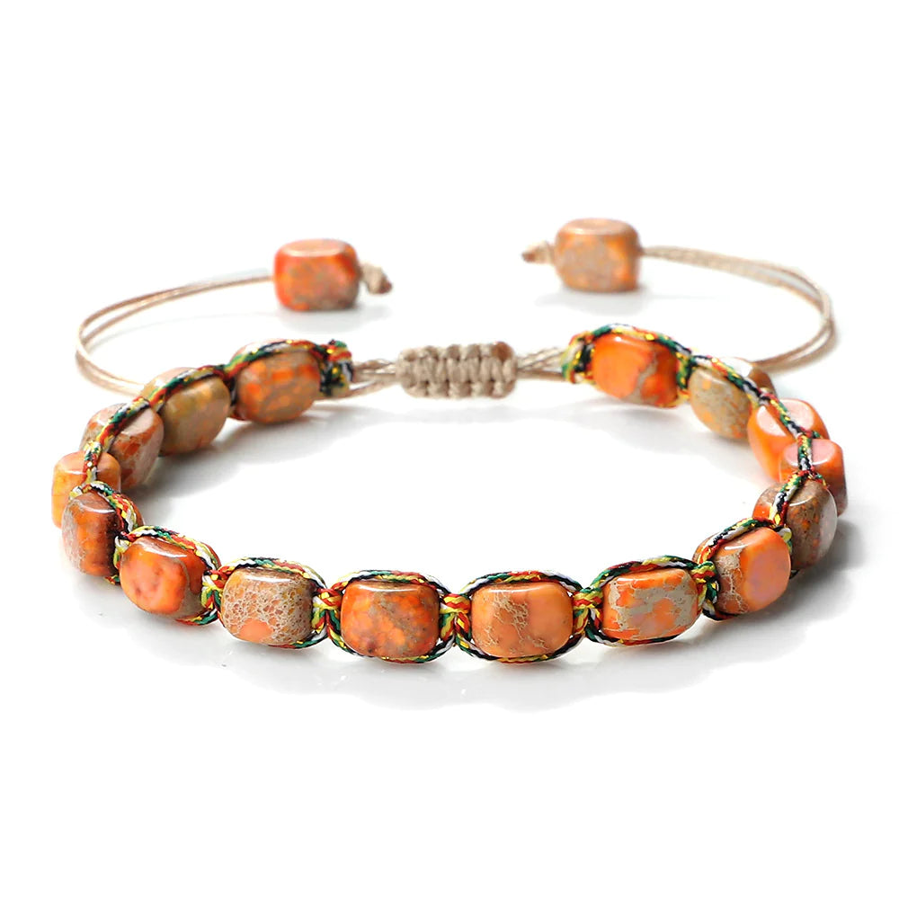 Hand-Woven Emperor Stone Beaded Bracelet WEM Support (www.WEM.support)