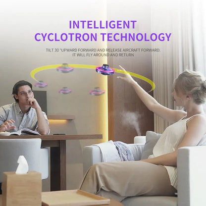 LED Flying Spinner Mini Drone WEM Support (www.WEM.support)