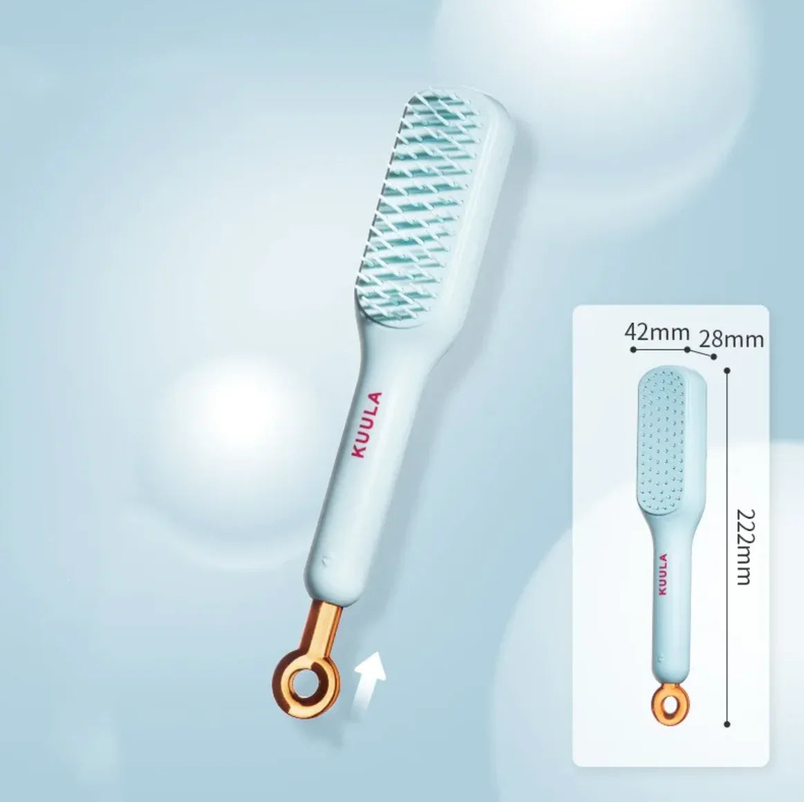 Luxury Retractable Hair Comb WEM Support (www.WEM.support)