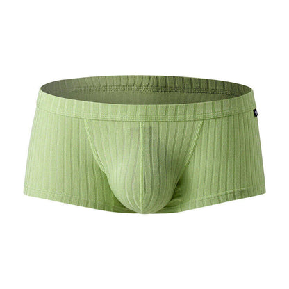 Men's Sexy Underwear Low waist Briefs U Pouch Boxers Striped Shorts Underpants WEM Support (www.WEM.support)