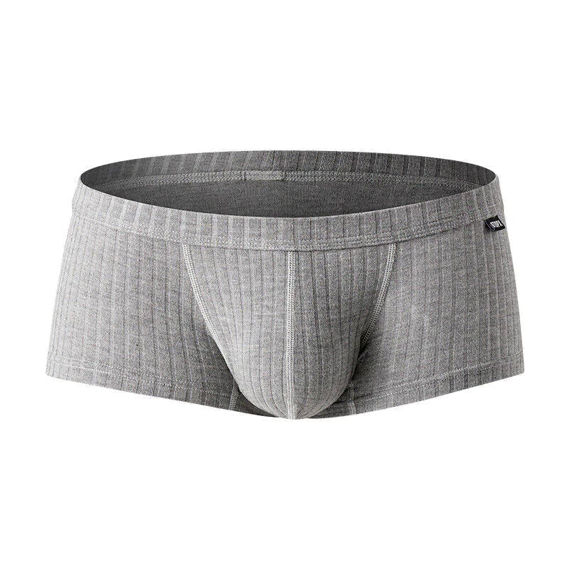 Men's Sexy Underwear Low waist Briefs U Pouch Boxers Striped Shorts Underpants WEM Support (www.WEM.support)