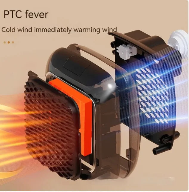 Mini Fan Heater Wall-mounted Dormitory Warm Artifact WEM Support (www.WEM.support)