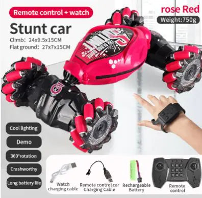 RC Off-Road Stunt Car with LED Lights & Music WEM Support (www.WEM.support)