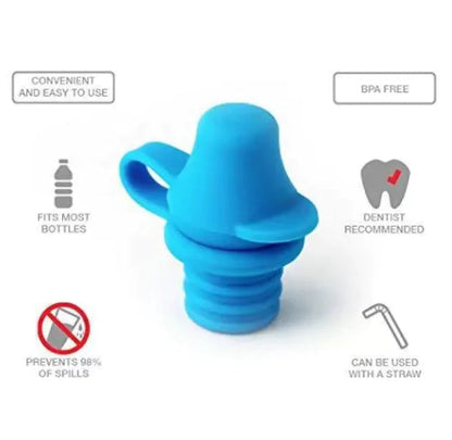 Silicone Spill-Proof Bottle Nozzle Cap WEM Support (www.WEM.support)