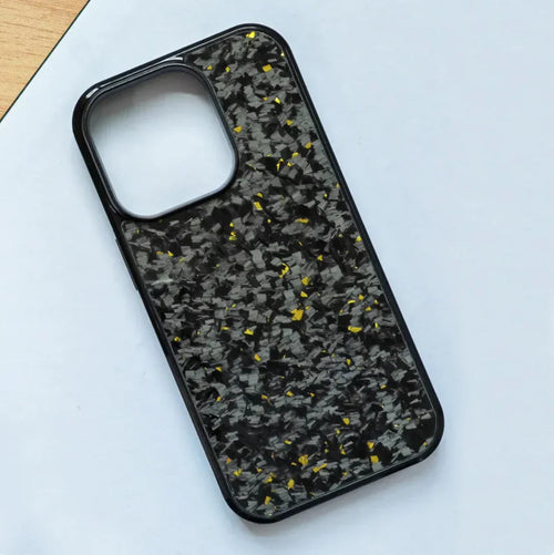 Gold Foil Carbon Phone Case WEM Support (www.WEM.support)