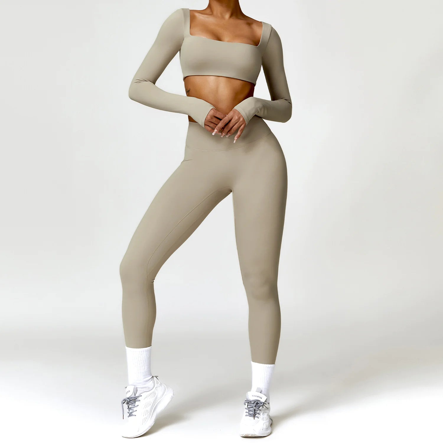 Winter Nude Feel Tight Yoga Suit WEM Support (www.WEM.support)
