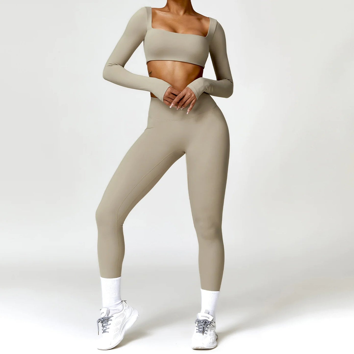 Winter Nude Feel Tight Yoga Suit WEM Support (www.WEM.support)