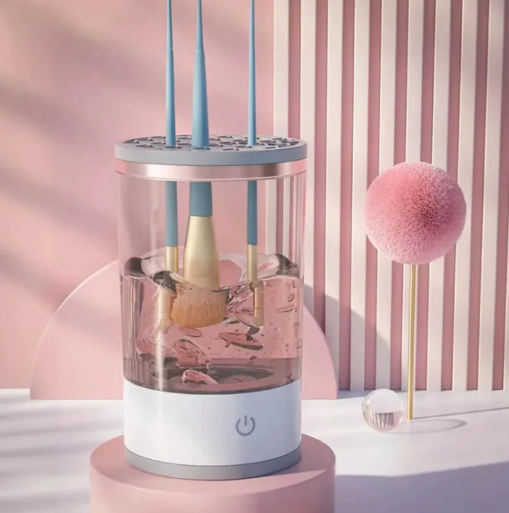 Automatic Makeup Brush Washer Cleaner WEM Support (www.WEM.support)