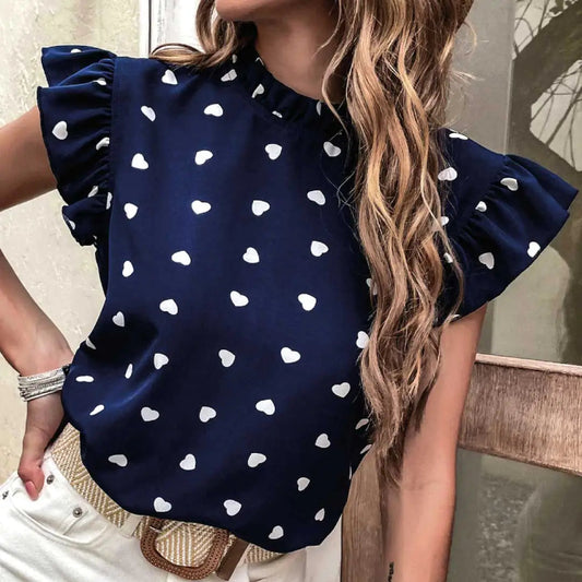 Collin Hearts Ruffle Top WEM Support (www.WEM.support)