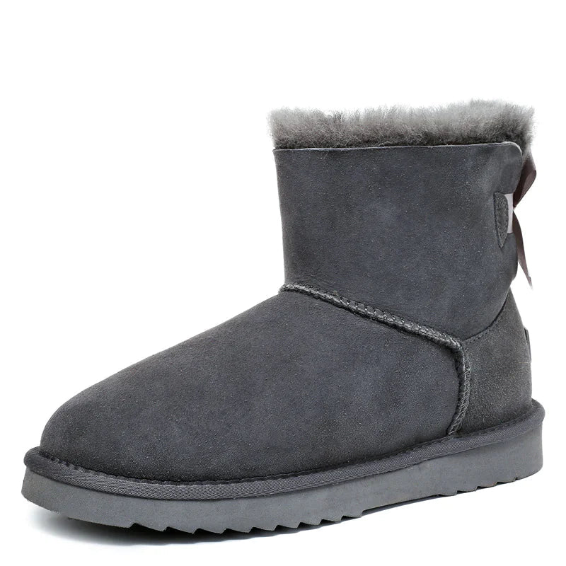 Sheepskin and wool all-in-one snow boots WEM Support (www.WEM.support)