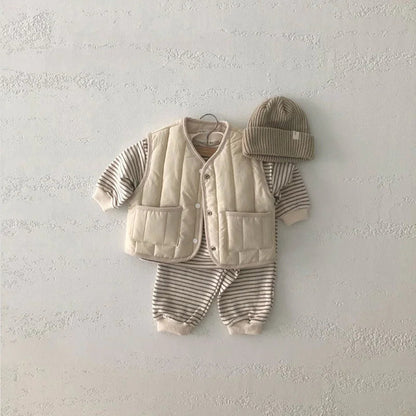 Kids' Warm Autumn/Winter Vest - Solid Color Jacket WEM Support (www.WEM.support)