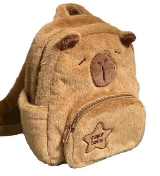 Capybara Plush Little Backpack WEM Support (www.WEM.support)