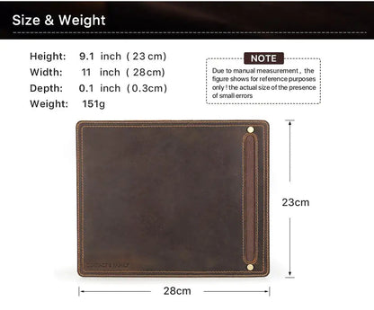 Genuine Leather Mouse Pad WEM Support (www.WEM.support)