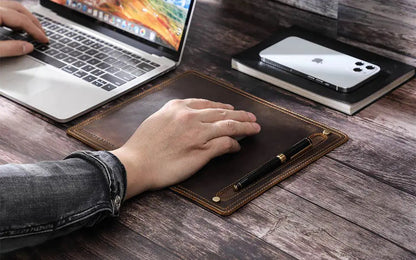 Genuine Leather Mouse Pad WEM Support (www.WEM.support)