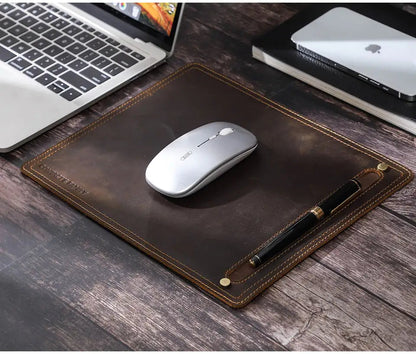Genuine Leather Mouse Pad WEM Support (www.WEM.support)
