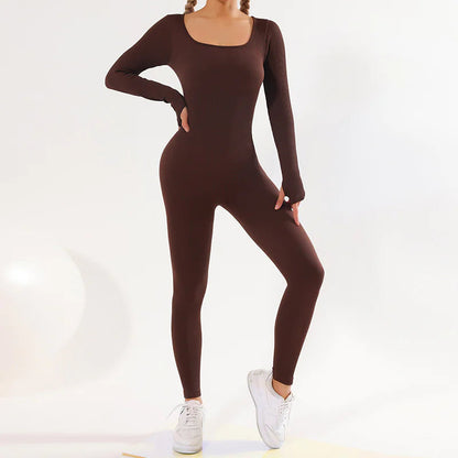 Full Sleeve Seamless Yoga Bodysuit WEM Support (www.WEM.support)
