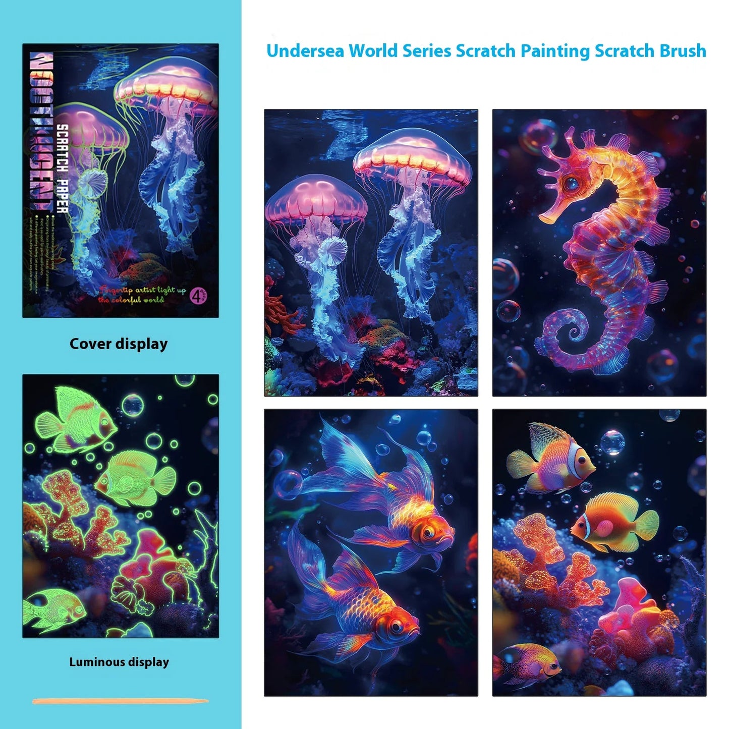 Luminous Scratch Art Paper WEM Support (www.WEM.support)