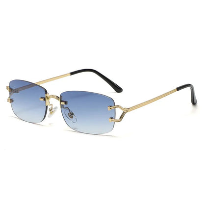 New Rimless Diamond Cut Sunglasses WEM Support (www.WEM.support)