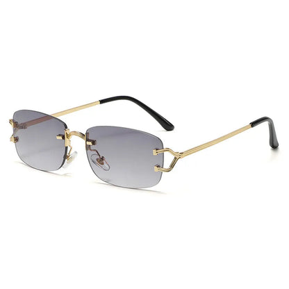 New Rimless Diamond Cut Sunglasses WEM Support (www.WEM.support)