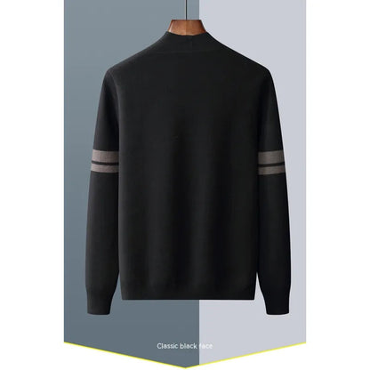 Men's Fall Winter Fashion V-neck Casual Wool Knitted Sweater Coat WEM Support (www.WEM.support)