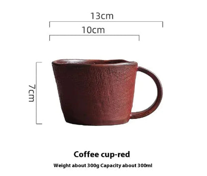 Handcrafted Japanese Pottery Clay Coffee Set WEM Support (www.WEM.support)