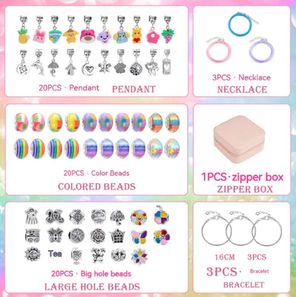 Children's Educational Handmade Diy Beaded Bracelet Suit WEM Support (www.WEM.support)