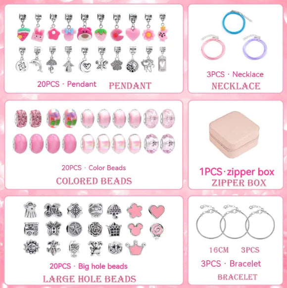 Children's Educational Handmade Diy Beaded Bracelet Suit WEM Support (www.WEM.support)