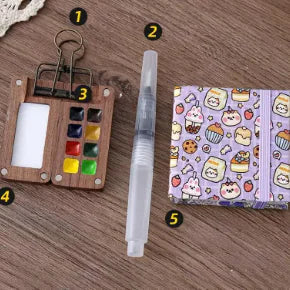 Mini Watercolor Painting Set WEM Support (www.WEM.support)