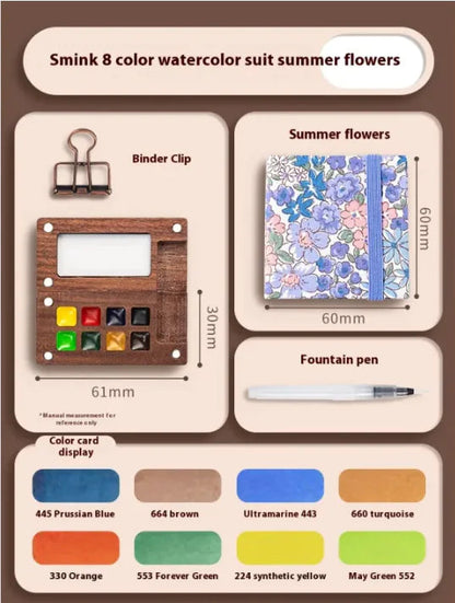 Mini Watercolor Painting Set WEM Support (www.WEM.support)