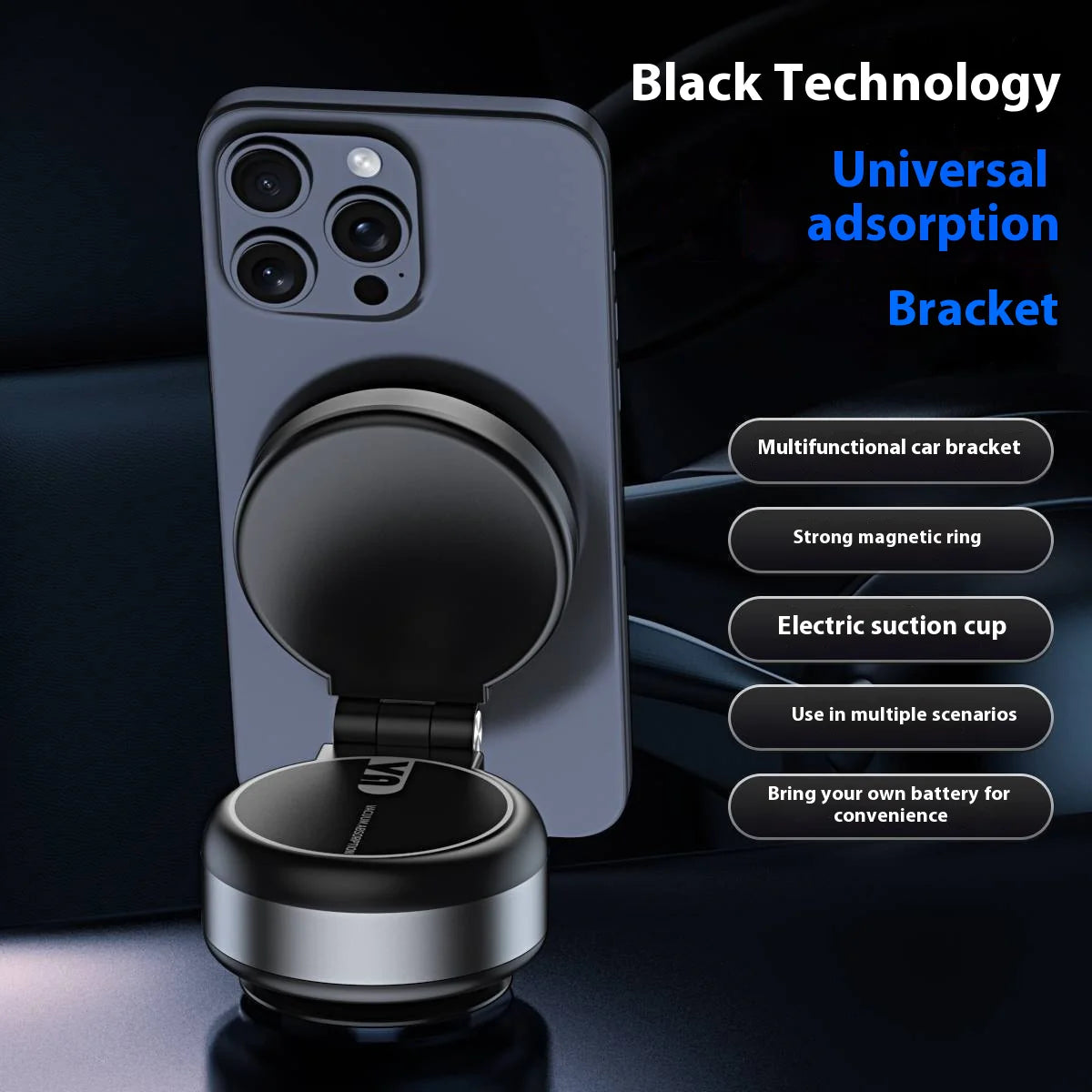 Vacuum Adsorption Alloy Phone Holder WEM Support (www.WEM.support)