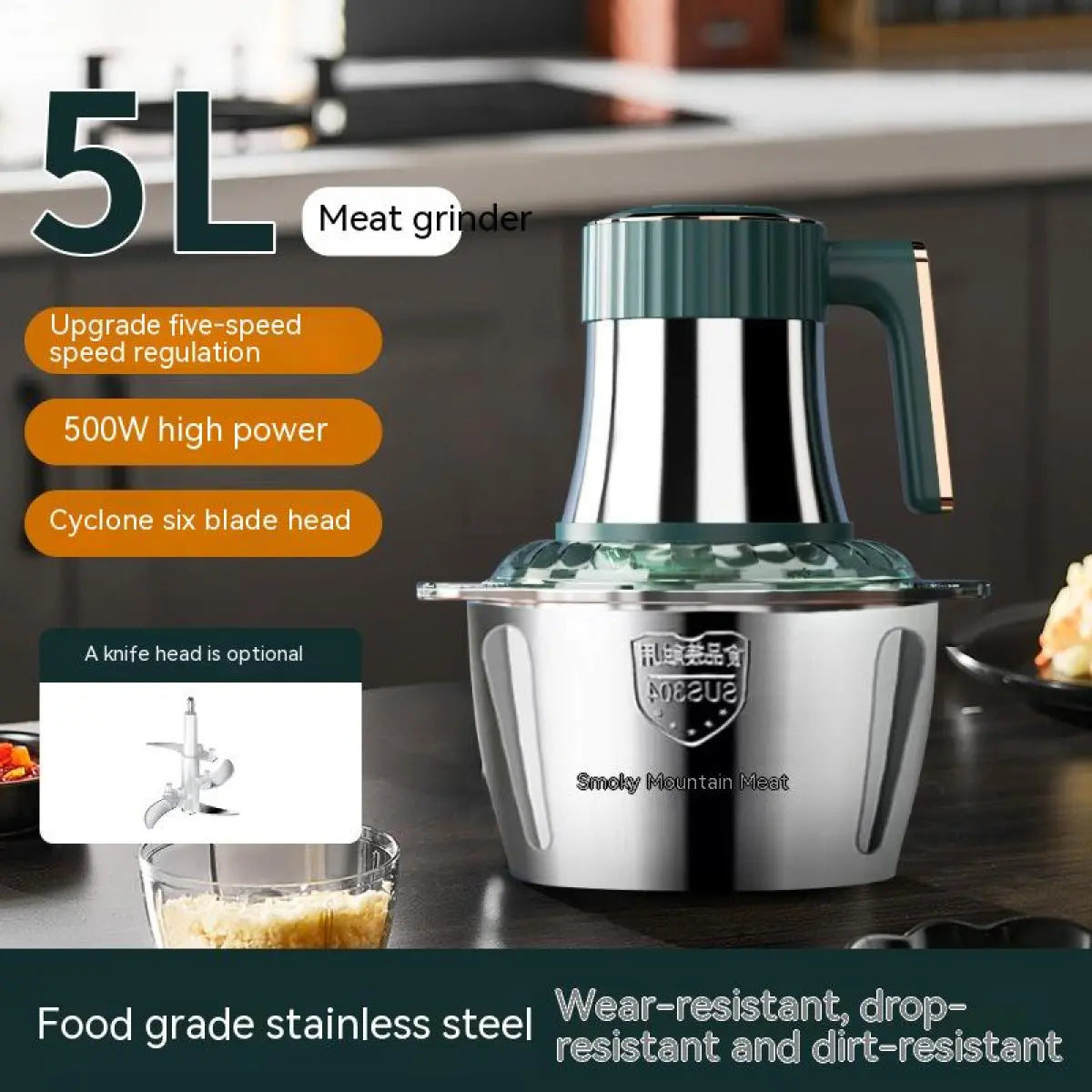 Stainless Steel Meat Grinder Household Function WEM Support (www.WEM.support)