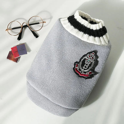 Knitted Vest V-Neck Pet Clothes WEM Support (www.WEM.support)