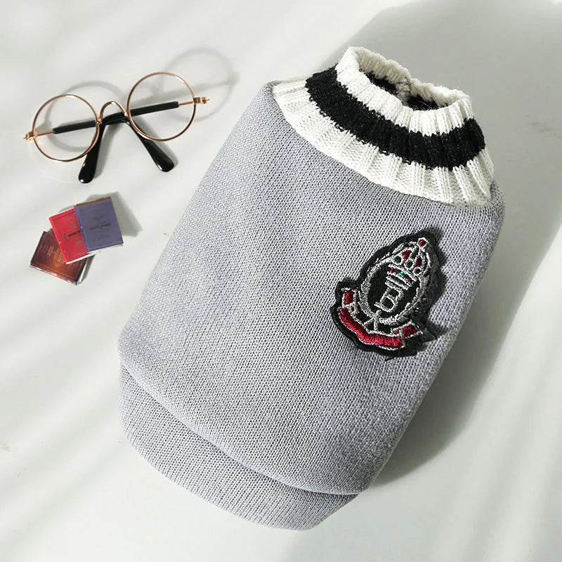 Knitted Vest V-Neck Pet Clothes WEM Support (www.WEM.support)