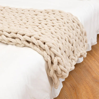 Weighted Knitted Wool Blanket WEM Support (www.WEM.support)
