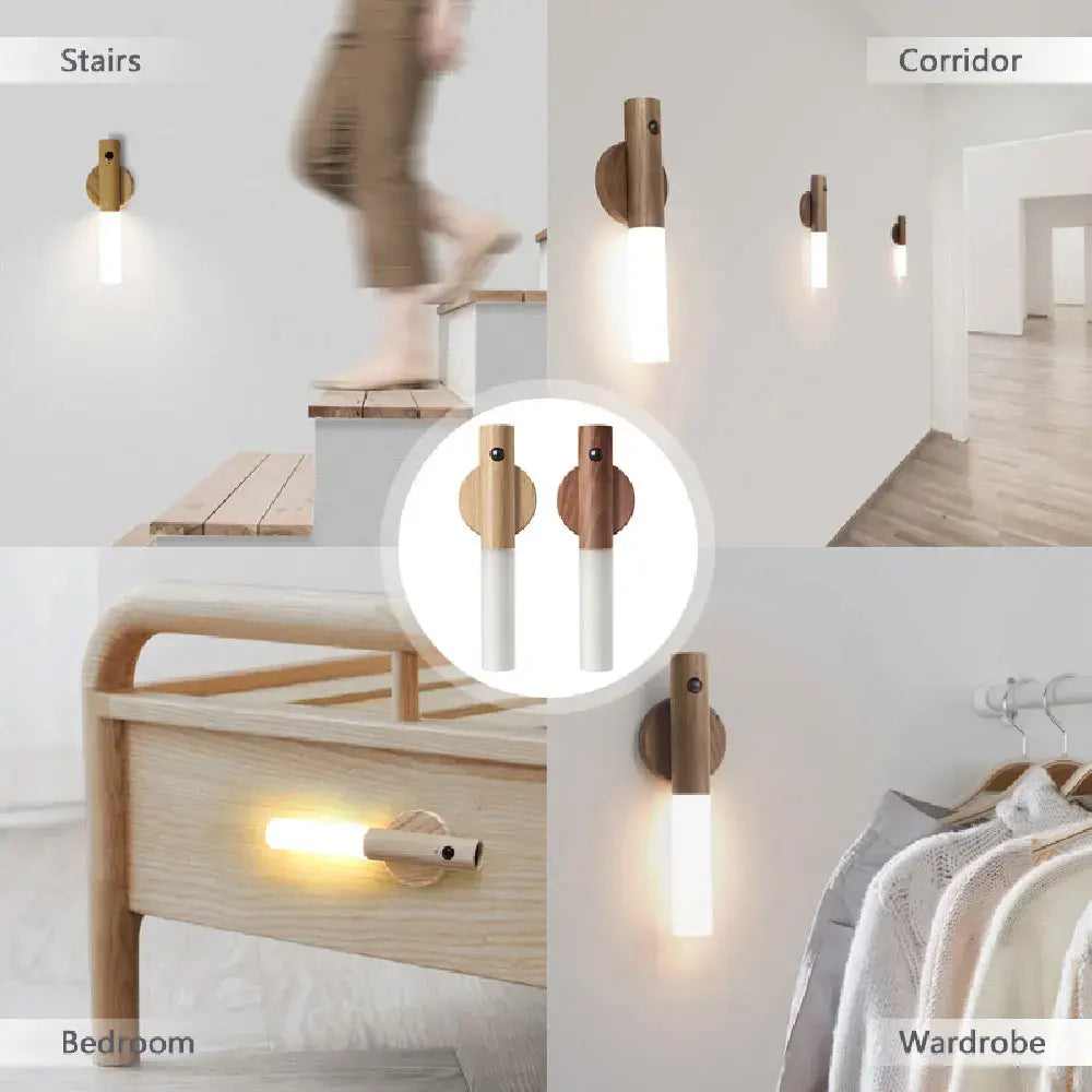 LED Wood USB Night Light WEM Support (www.WEM.support)