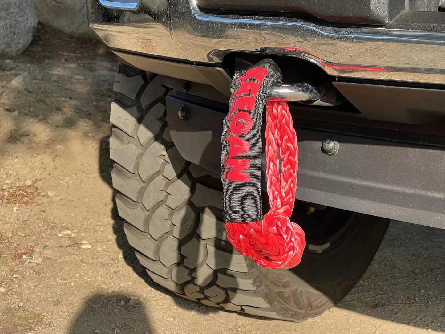 1/2" x 24" 65,000LBS Soft Shackle Recovery Rope For SUV Winch Snatch Off Road US WEM Support (www.WEM.support)