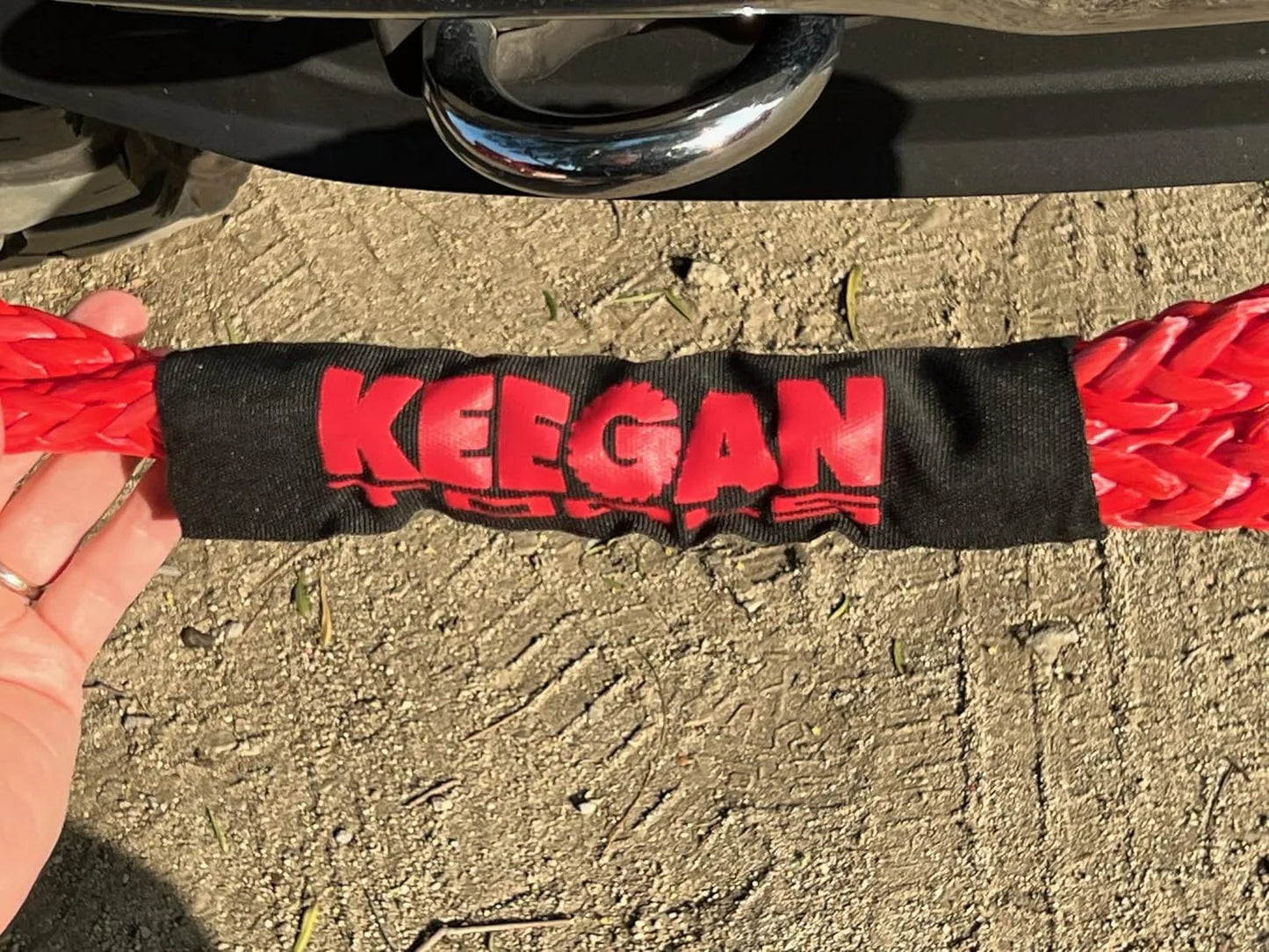 1/2" x 24" 65,000LBS Soft Shackle Recovery Rope For SUV Winch Snatch Off Road US WEM Support (www.WEM.support)