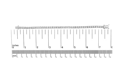 10K White Gold 10.00 Cttw Prong Set Lab Grown Round Diamond Classic Tennis Bracelet (F-G Color, VS2-SI1 Clarity) - 7.25" WEM Support (www.WEM.support)