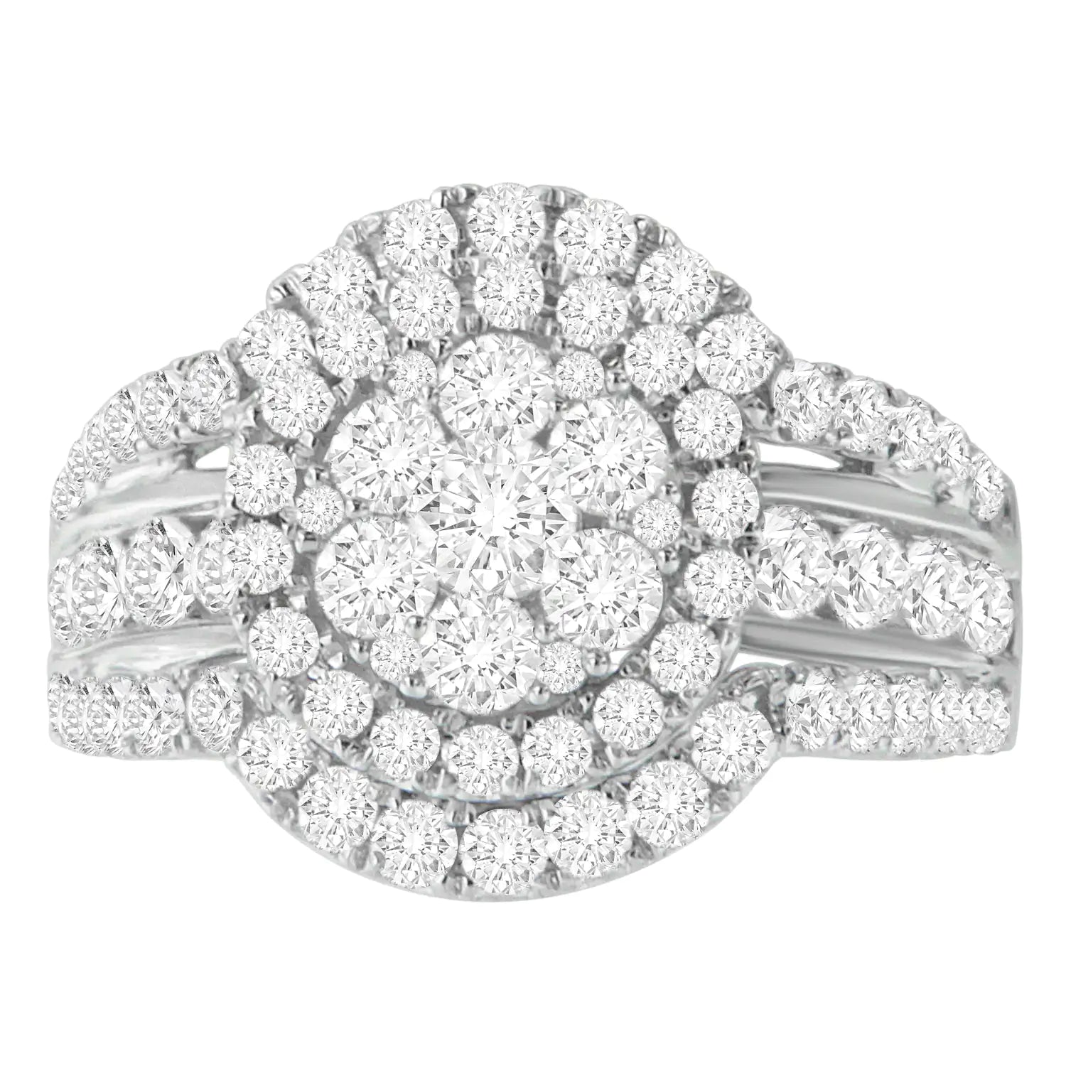 14k White Gold 2ct TDW Diamond Engagement Ring (H-I,SI2-I1) WEM Support (www.WEM.support)