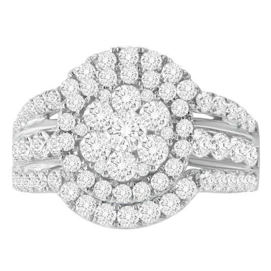 14k White Gold 2ct TDW Diamond Engagement Ring (H-I,SI2-I1) WEM Support (www.WEM.support)