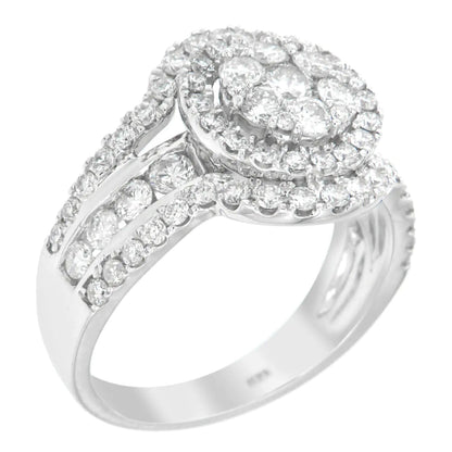 14k White Gold 2ct TDW Diamond Engagement Ring (H-I,SI2-I1) WEM Support (www.WEM.support)