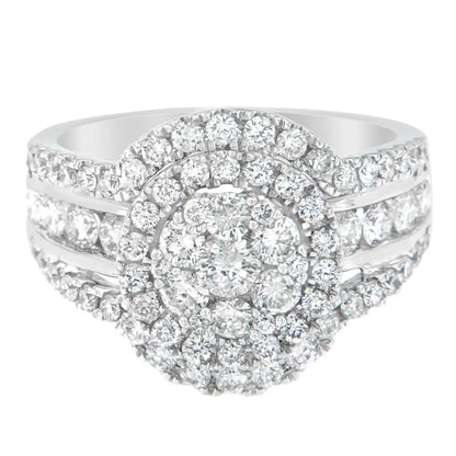 14k White Gold 2ct TDW Diamond Engagement Ring (H-I,SI2-I1) WEM Support (www.WEM.support)