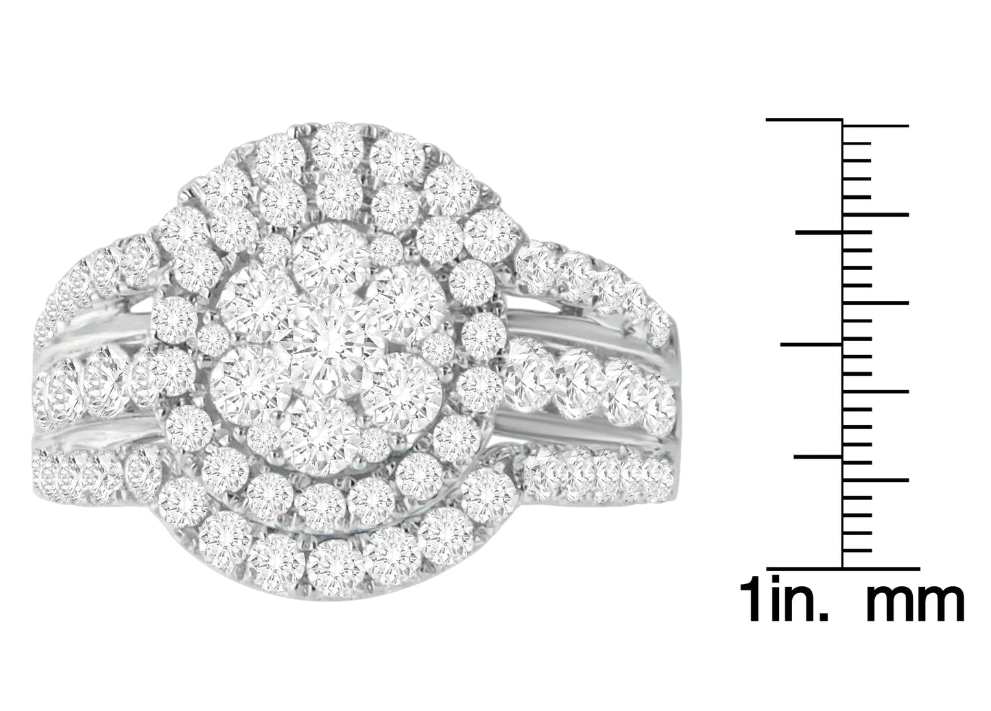 14k White Gold 2ct TDW Diamond Engagement Ring (H-I,SI2-I1) WEM Support (www.WEM.support)