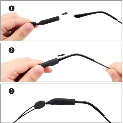 2x Glasses Strap Neck Cord Sports Eyeglasses Band Sunglasses Rope String Holder WEM Support (www.WEM.support)